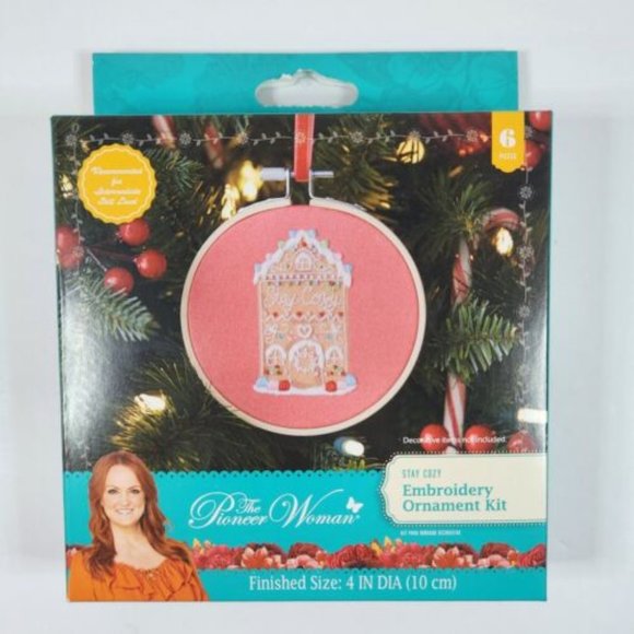 The Pioneer Woman Holiday New Pioneer Woman Embroidery Ornament Kit